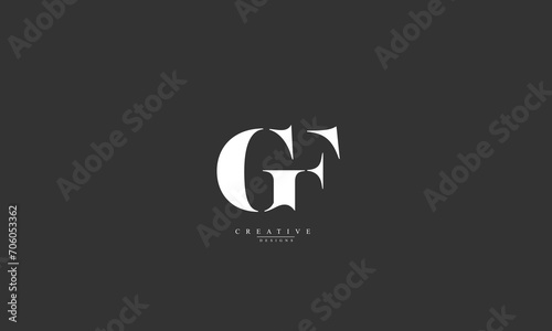 Alphabet letters Initials Monogram logo GF FG G F