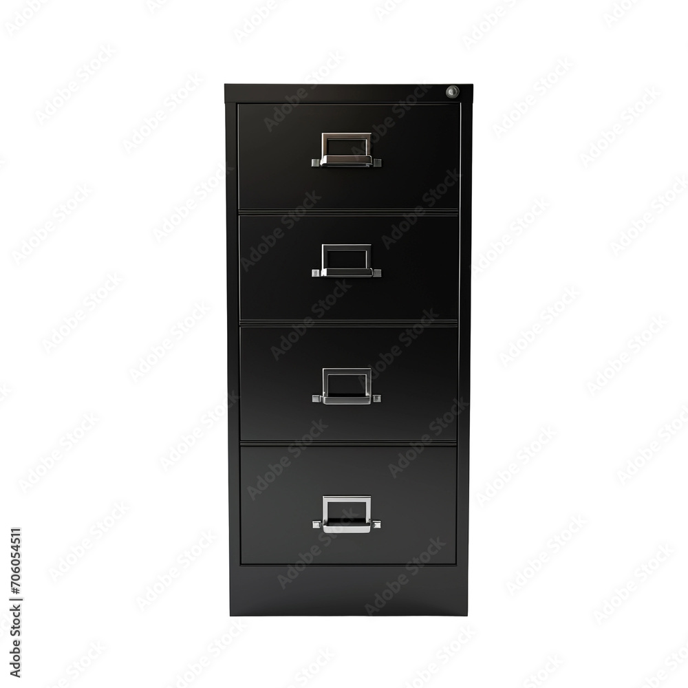 Filing cabinet isolated on transparent background