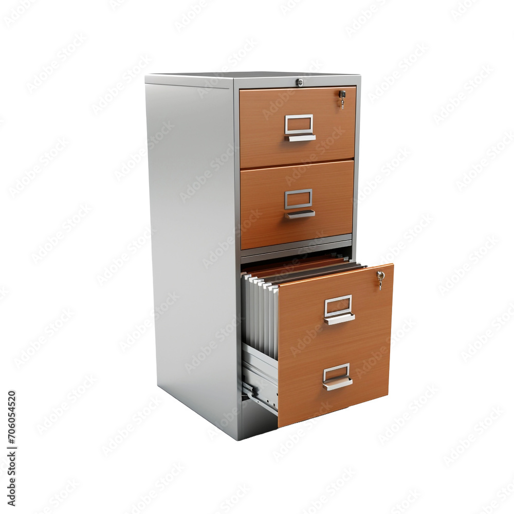 Filing cabinet isolated on transparent background Filing cabinet isolated on transparent background