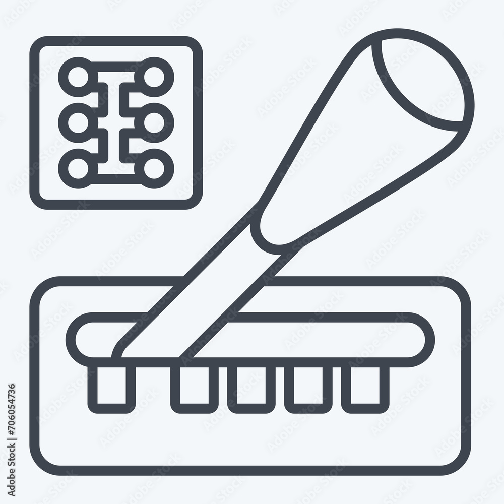 Icon Gear Box. related to Racing symbol. line style. simple design editable. simple illustration Icon Gear Box. related to Racing symbol. line style. simple design editable. simple illustration