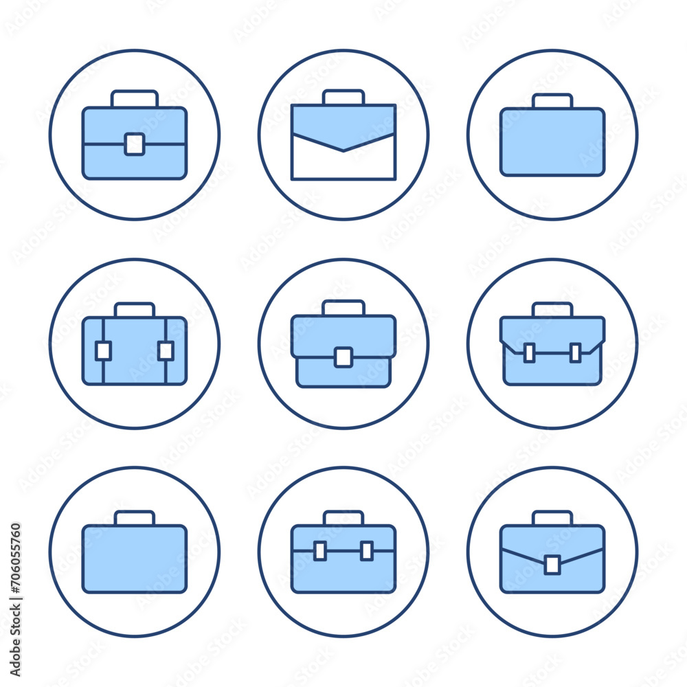 Briefcase icon vector. suitcase sign and symbol. luggage symbol. Briefcase icon vector. suitcase sign and symbol. luggage symbol.