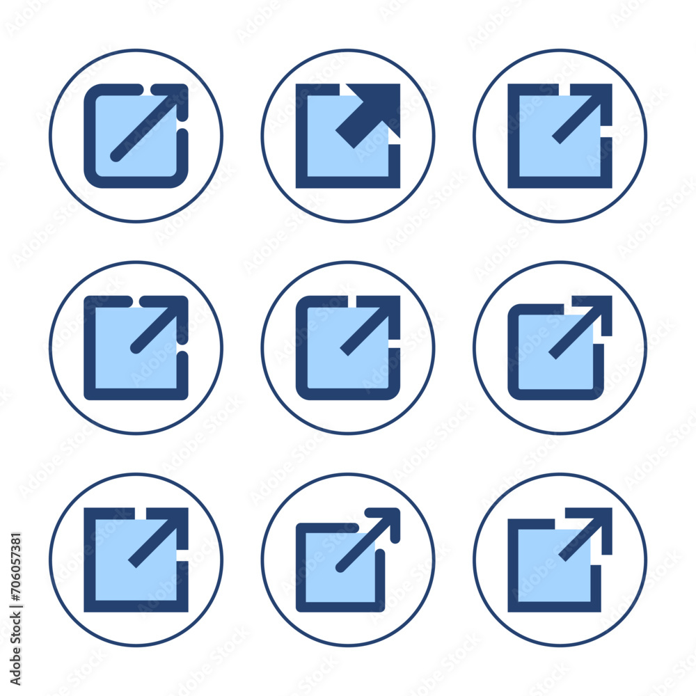 External link icon vector. link sign and symbol. hyperlink symbol External link icon vector. link sign and symbol. hyperlink symbol