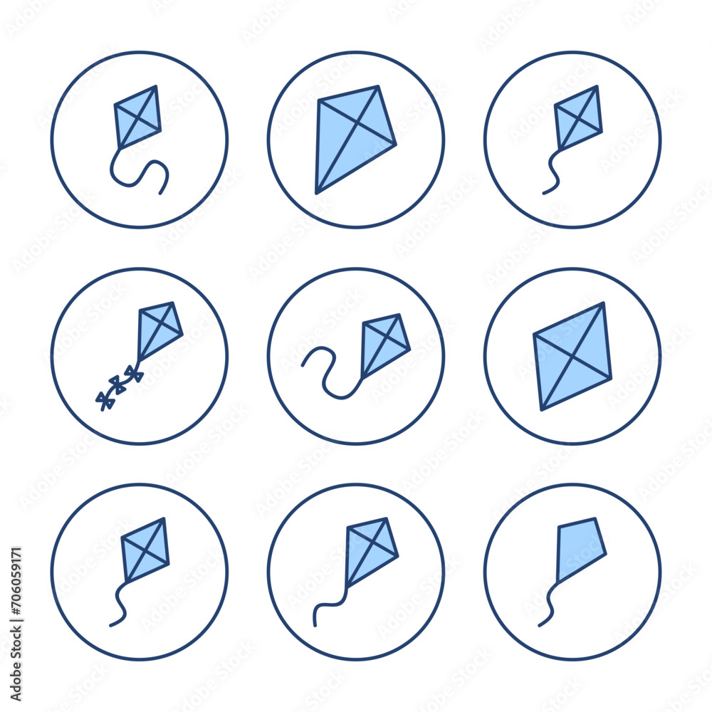 Kite icon vector. kite sign and symbol Kite icon vector. kite sign and symbol