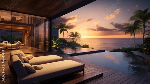 Amazing View From Luxury Villa To The Ocean