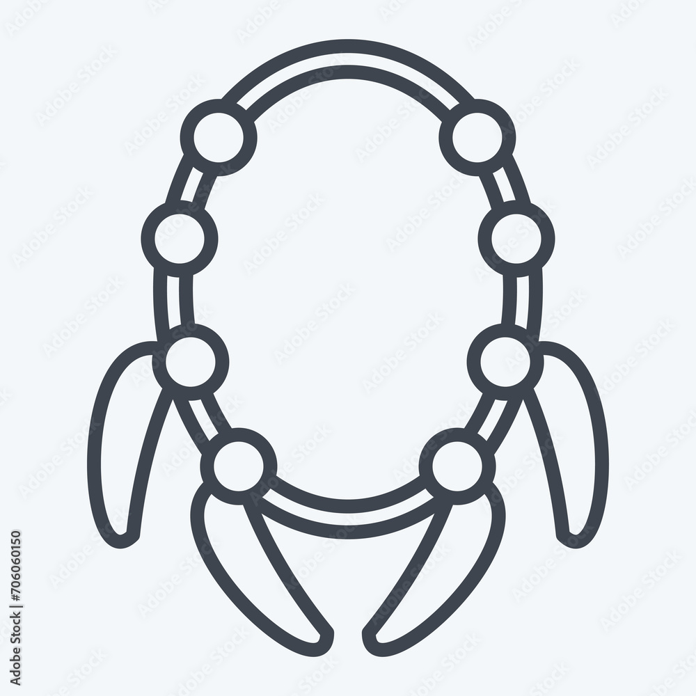 Icon Claw. related to American Indigenous symbol. line style. simple design editable. simple illustration Icon Claw. related to American Indigenous symbol. line style. simple design editable. simple illustration