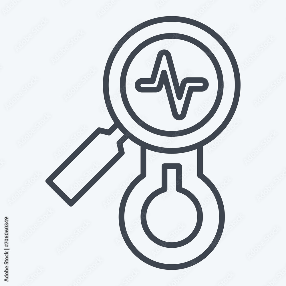 Icon Observations. related to Climate Change symbol. line style. simple design editable. simple illustration Icon Observations. related to Climate Change symbol. line style. simple design editable. simple illustration