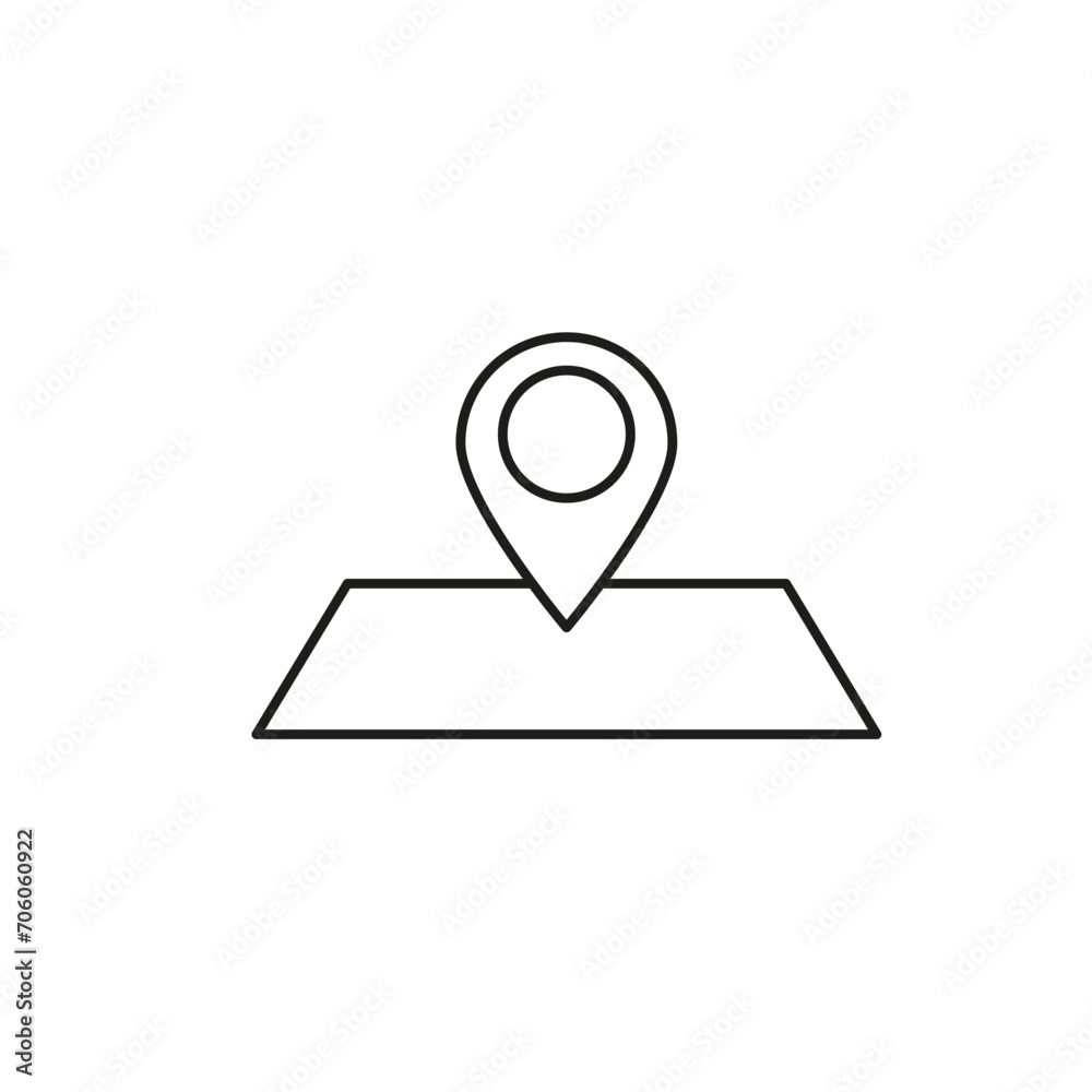 Map icon Pin symbol. Vector illustration. EPS 10. Map icon Pin symbol. Vector illustration. EPS 10.