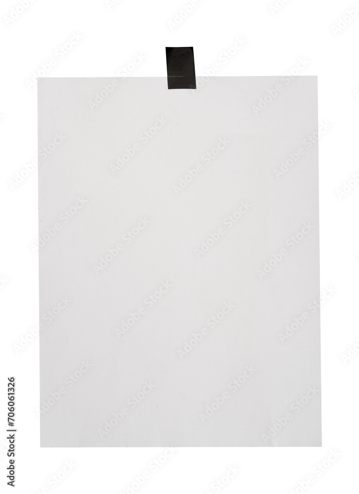 blank white paper with tape blank white paper with tape