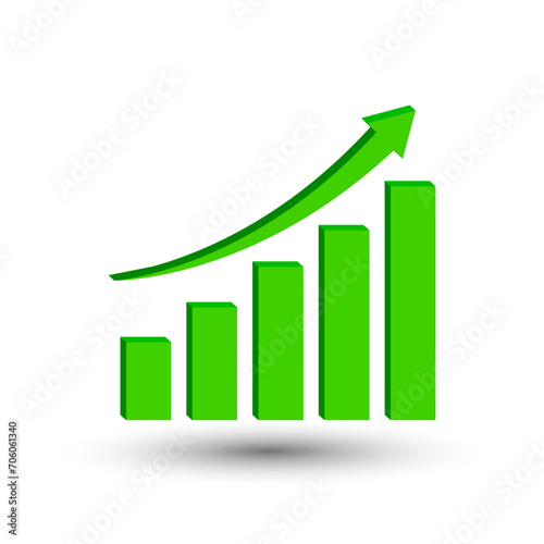 polygon increasing graph with arrow up. Vector illustration. EPS 10. Free Download polygon increasing graph with arrow up. Vector illustration. EPS 10. - GFXLoad