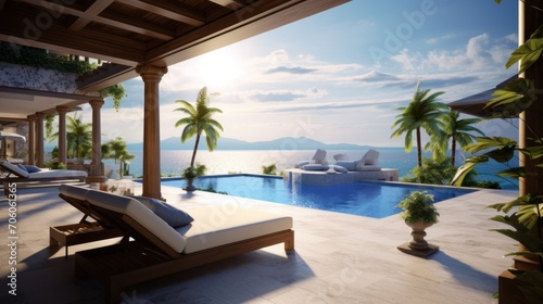 Amazing View From Luxury Villa To The Ocean