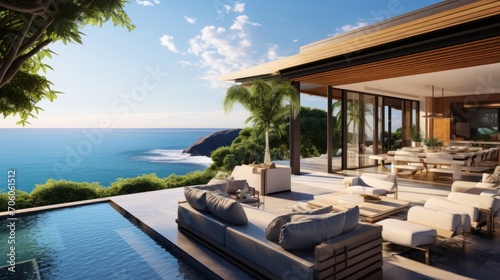 Amazing View From Luxury Villa To The Ocean