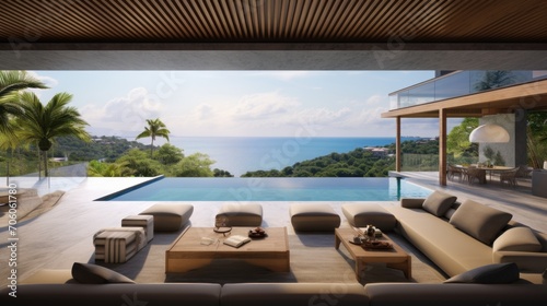 Amazing View From Luxury Villa To The Ocean