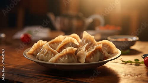 Chinese traditional food dumplings pictures
 photo