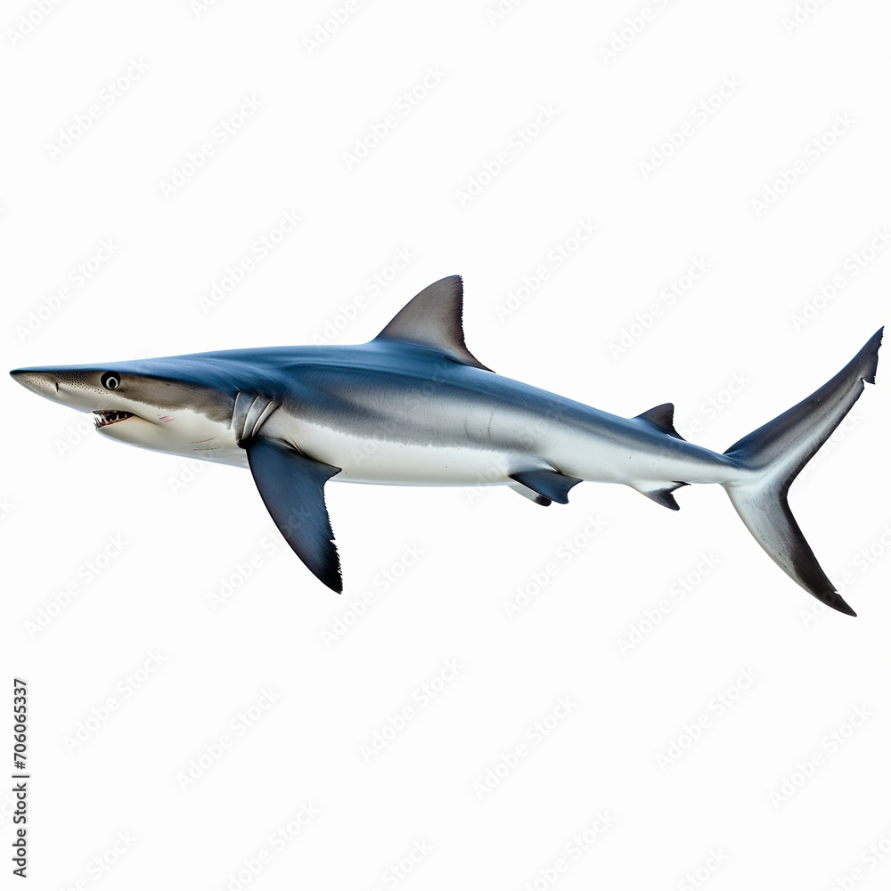 Blue Shark isolated on white