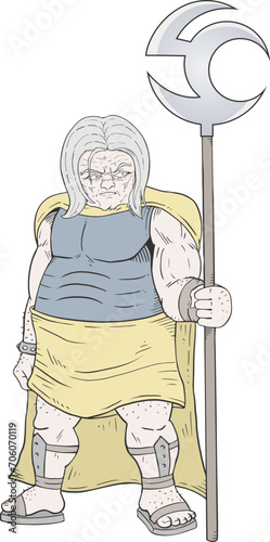 Emperor warrior with ax
