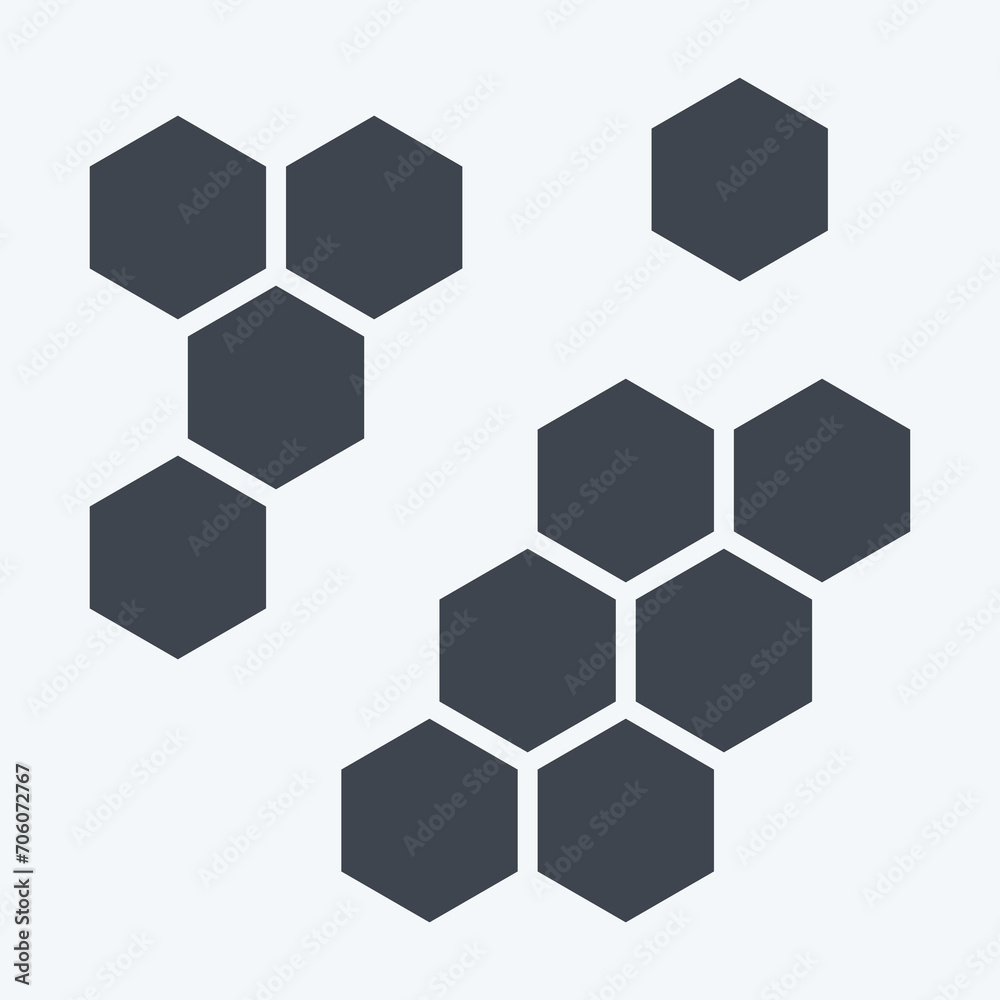 Icon Molecular. related to Biochemistry symbol. glyph style. simple design editable. simple illustration Icon Molecular. related to Biochemistry symbol. glyph style. simple design editable. simple illustration
