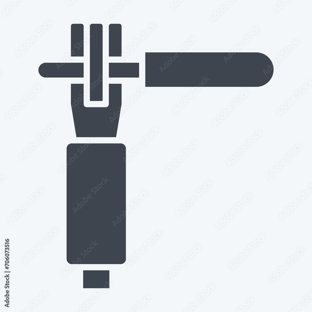 Icon Electrode Holder. related to Welder Equipment symbol. glyph style. simple design editable Icon Electrode Holder. related to Welder Equipment symbol. glyph style. simple design editable