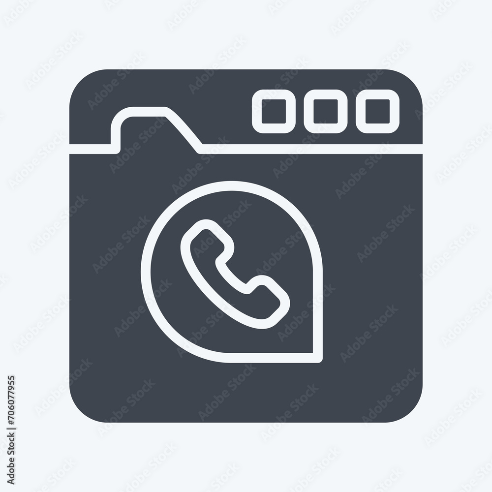 Icon Chat Message. related to Communication symbol. glyph style. simple design editable. simple illustration Icon Chat Message. related to Communication symbol. glyph style. simple design editable. simple illustration