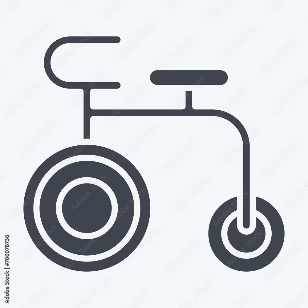 Icon Acrobatic Bike. related to France symbol. glyph style. simple design editable. simple illustration Icon Acrobatic Bike. related to France symbol. glyph style. simple design editable. simple illustration