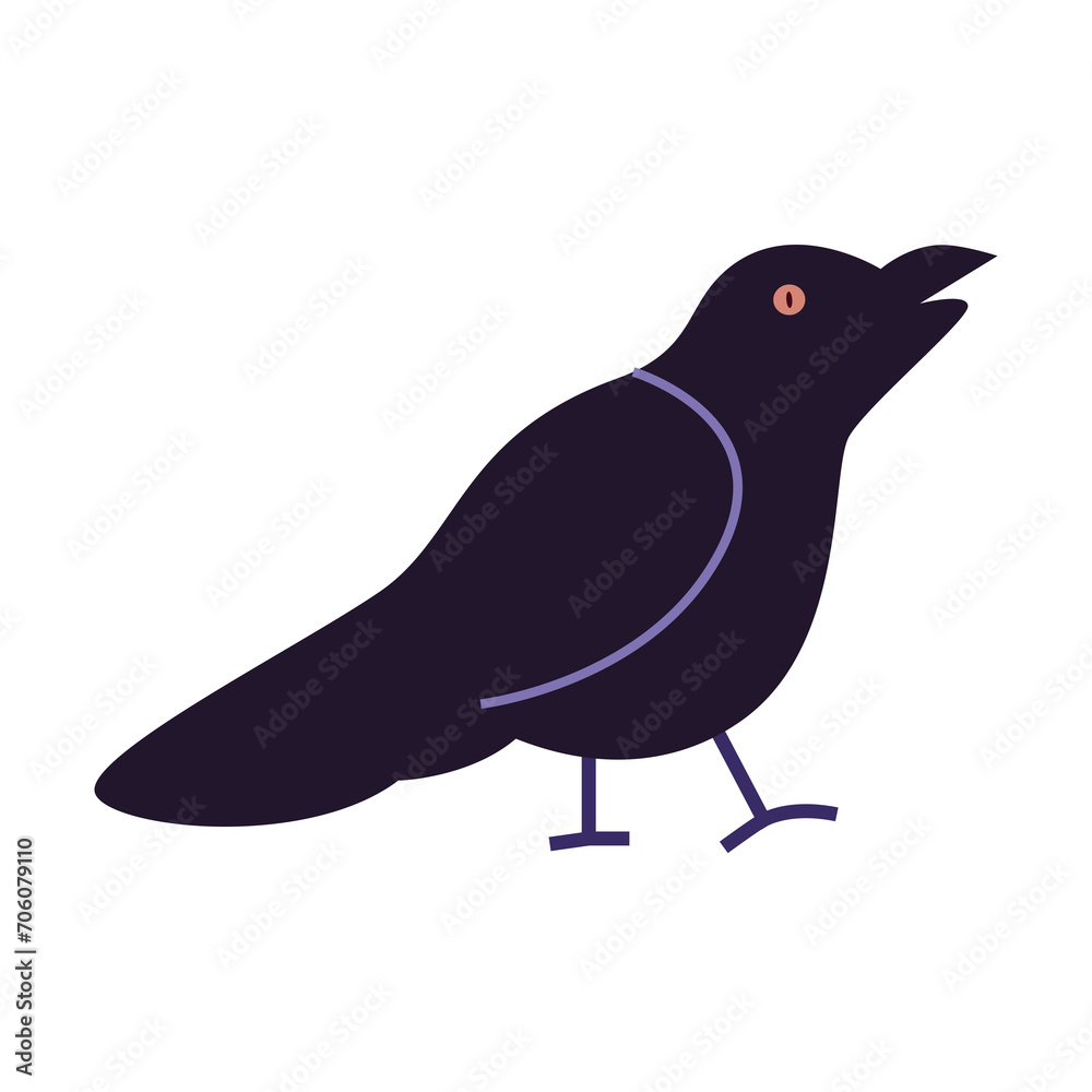 Fototapeta premium crow halloween element