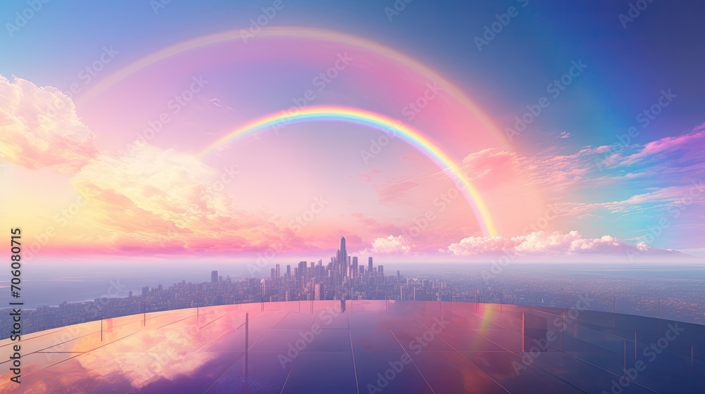 Regenbogen Skyline
