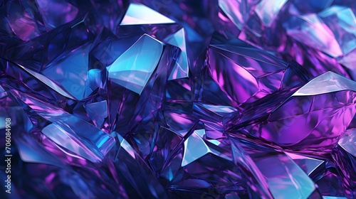 Amethyst Gemstones Closeup. (Generative AI).