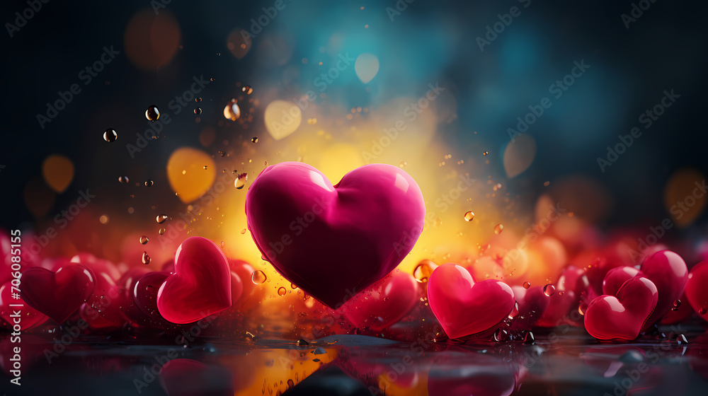 Valentine's Day, hearts, Valentine's Day background, wedding background Valentine's Day, hearts, Valentine's Day background, wedding background