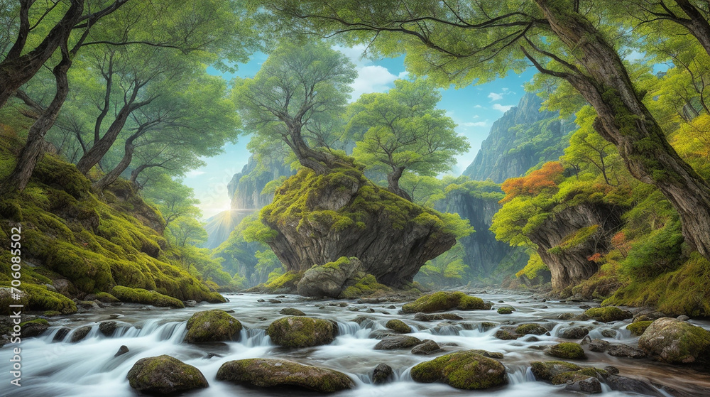 background image featuring a beautiful natural landscape