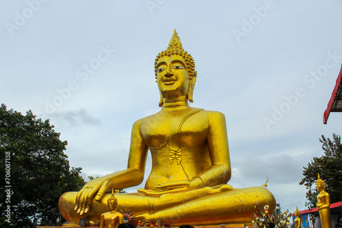 Wat Khao Phra Yai  Golden Buddha Statue  Pattaya  Thailand