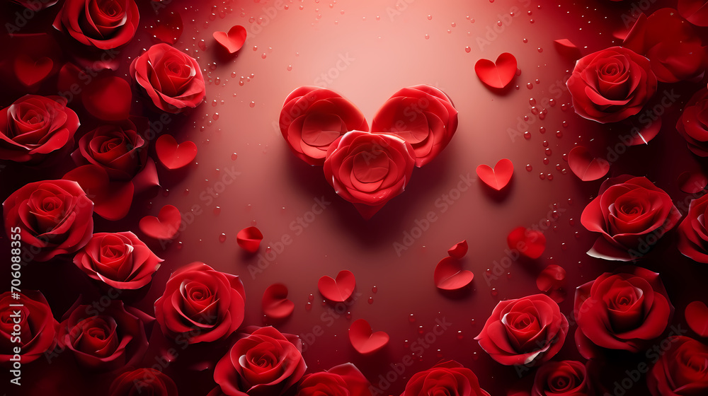 Valentine's Day, hearts, Valentine's Day background, wedding background, blank copy space Valentine's Day, hearts, Valentine's Day background, wedding background, blank copy space
