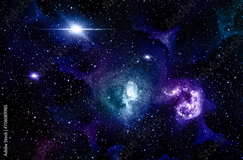 A space of the galaxy ,atmosphere with stars at dark background	