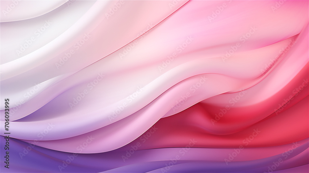 Obraz premium Pink and purple gradient silk texture wavy background 