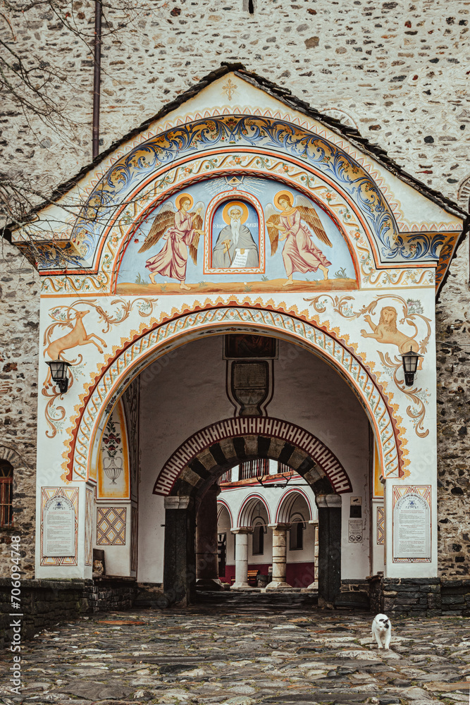 Fototapeta premium Rila monastery entrance