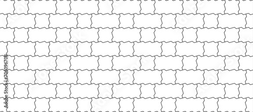 Mix zig zag shape paving blocks design. Seamless interlocking brick pattern in vector. Digital wallpaper idea.