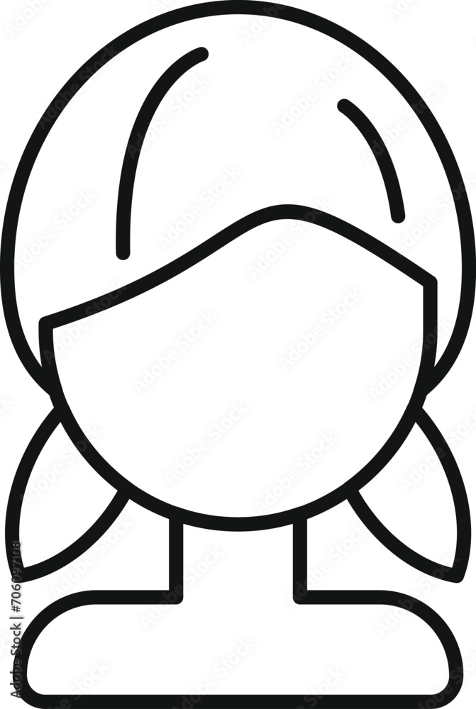 Short fake fashion wig icon outline vector. Locks barber. Artist coiffure Short fake fashion wig icon outline vector. Locks barber. Artist coiffure