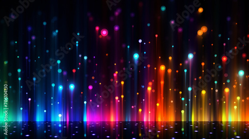 Abstract Futuristic High Tech Speed Neon Light Background