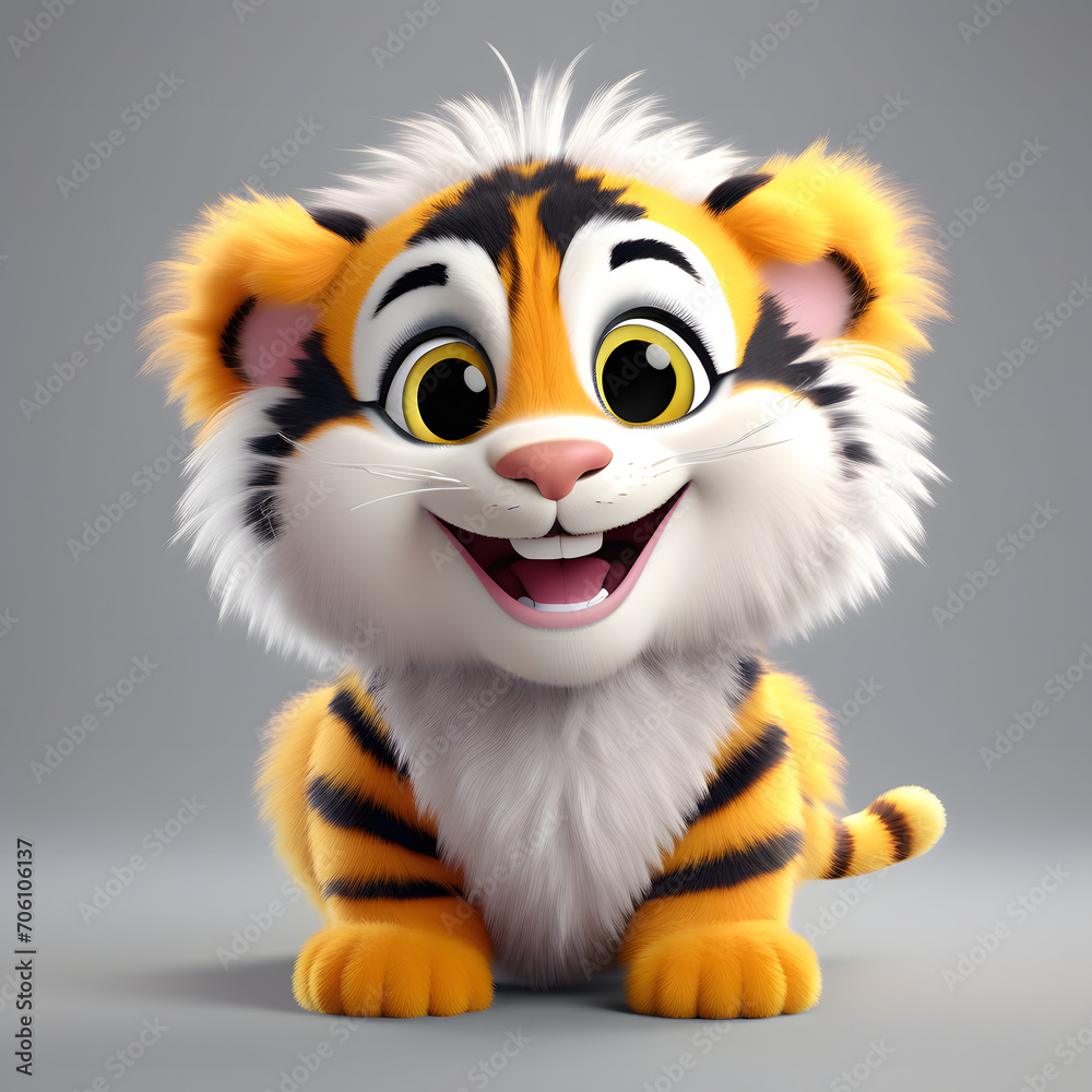 Tiger smiling 003. Generate Ai Tiger smiling 003. Generate Ai