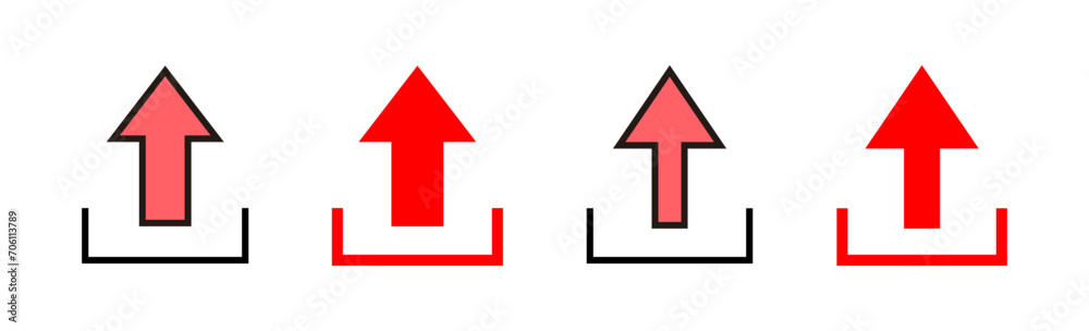 Upload icon set illustration. load data sign and symbol Upload icon set illustration. load data sign and symbol