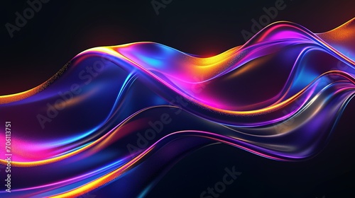 Abstract fluid liquid curved wave background