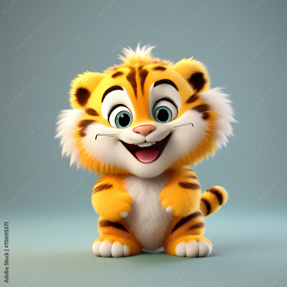Tiger smiling 029. Generate Ai Tiger smiling 029. Generate Ai