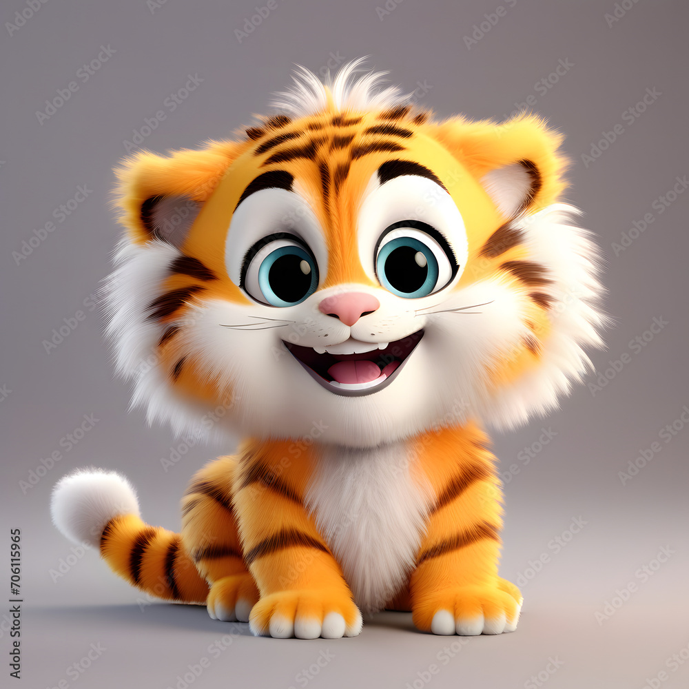 Tiger smiling 034. Generate Ai Tiger smiling 034. Generate Ai