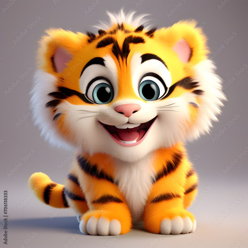 Tiger smiling 059. Generate Ai Tiger smiling 059. Generate Ai