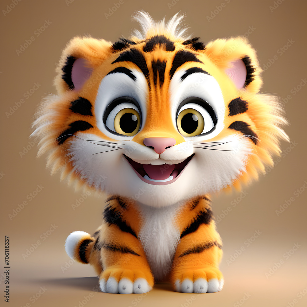 Tiger smiling 061. Generate Ai Tiger smiling 061. Generate Ai
