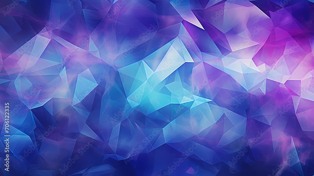 Shimmering hues on an expansive abstract crystal surface, creating a stunning wide panoramic polygonal wallpaper. Shimmering hues on an expansive abstract crystal surface, creating a stunning wide panoramic polygonal wallpaper.
