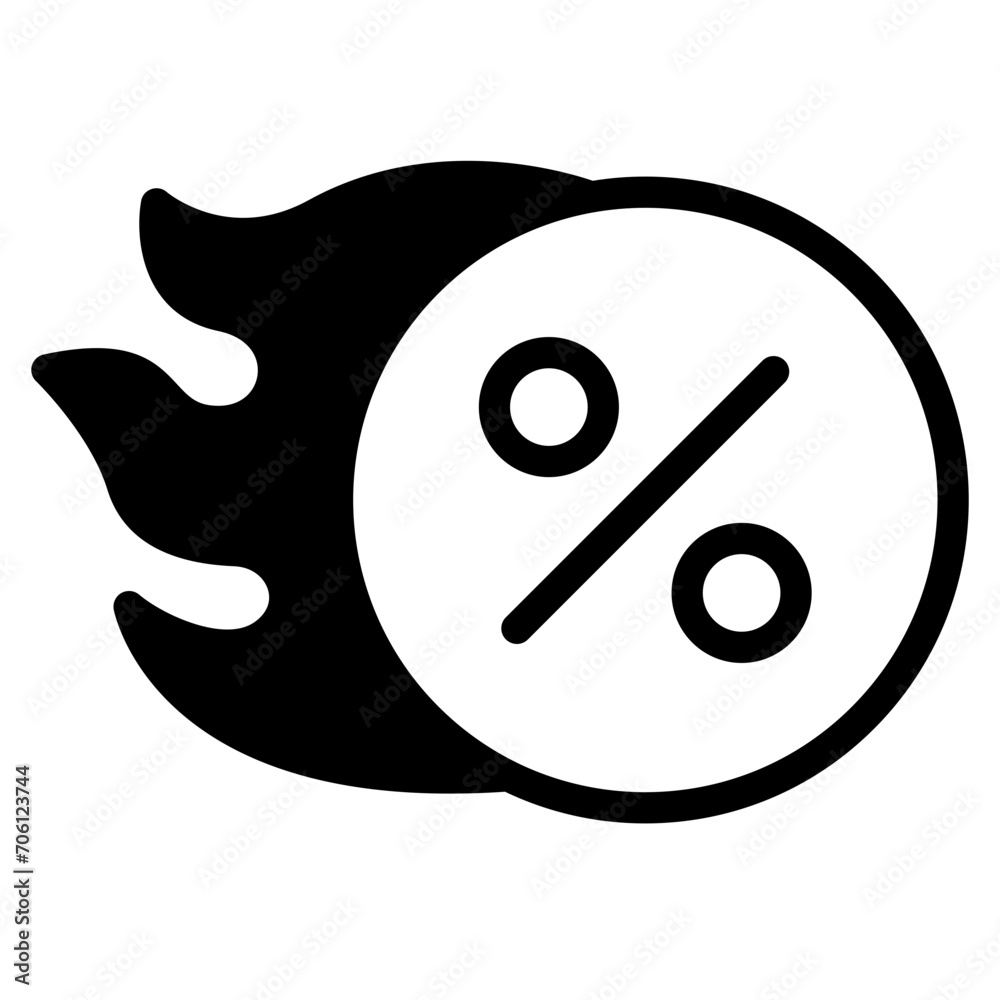 Flash sale icon. fast percent icon Flash sale icon. fast percent icon