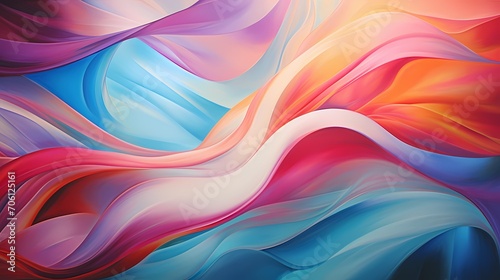 Luminescent gradients weave together, casting a spell of brilliance on a solid, immaculate canvas of abstract perfection.