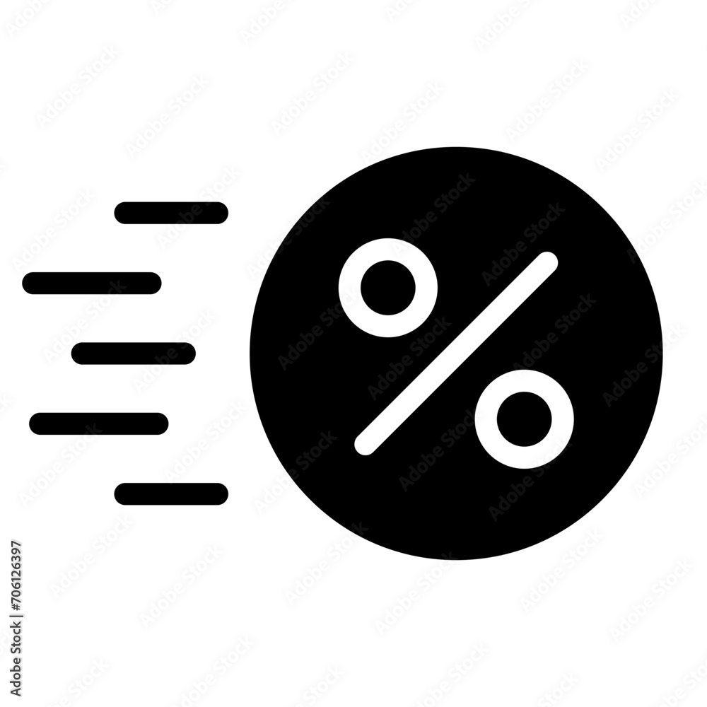 Flash sale icon. fast percent icon Flash sale icon. fast percent icon