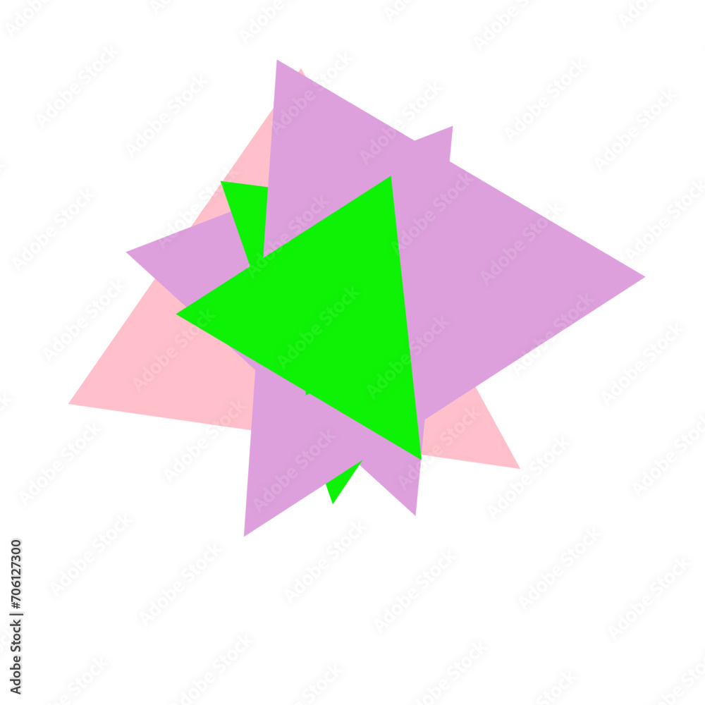 Fototapeta premium An abstract cut out triangle spiral burst design element.