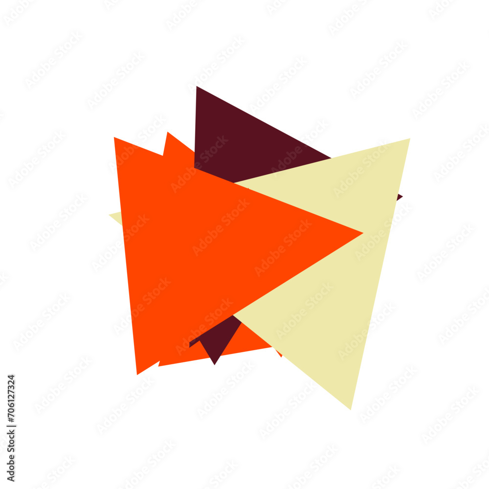 An abstract cut out triangle spiral burst design element. An abstract cut out triangle spiral burst design element.