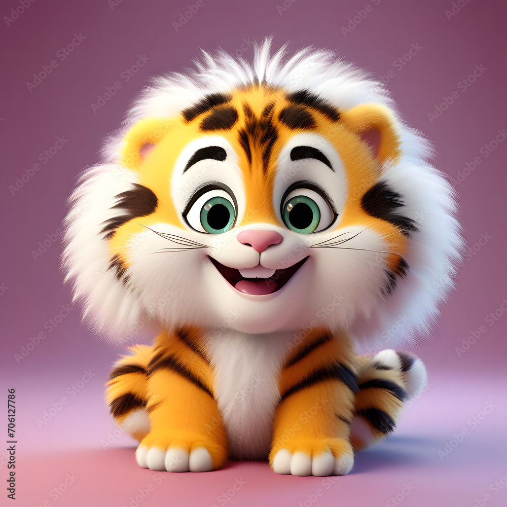 Tiger smiling 076. Generate Ai Tiger smiling 076. Generate Ai